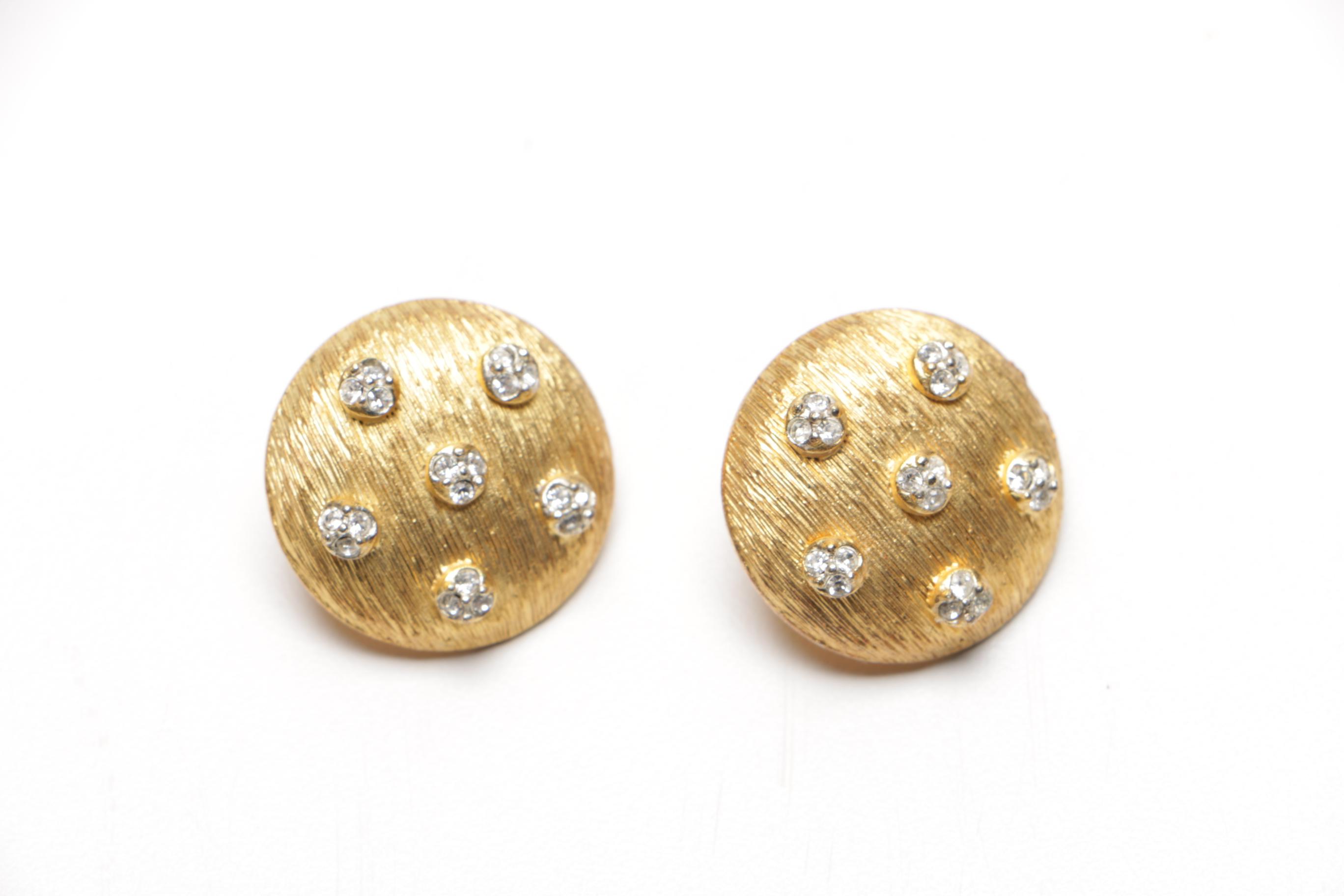 Assortment of Gold Tone Costume Jewelry