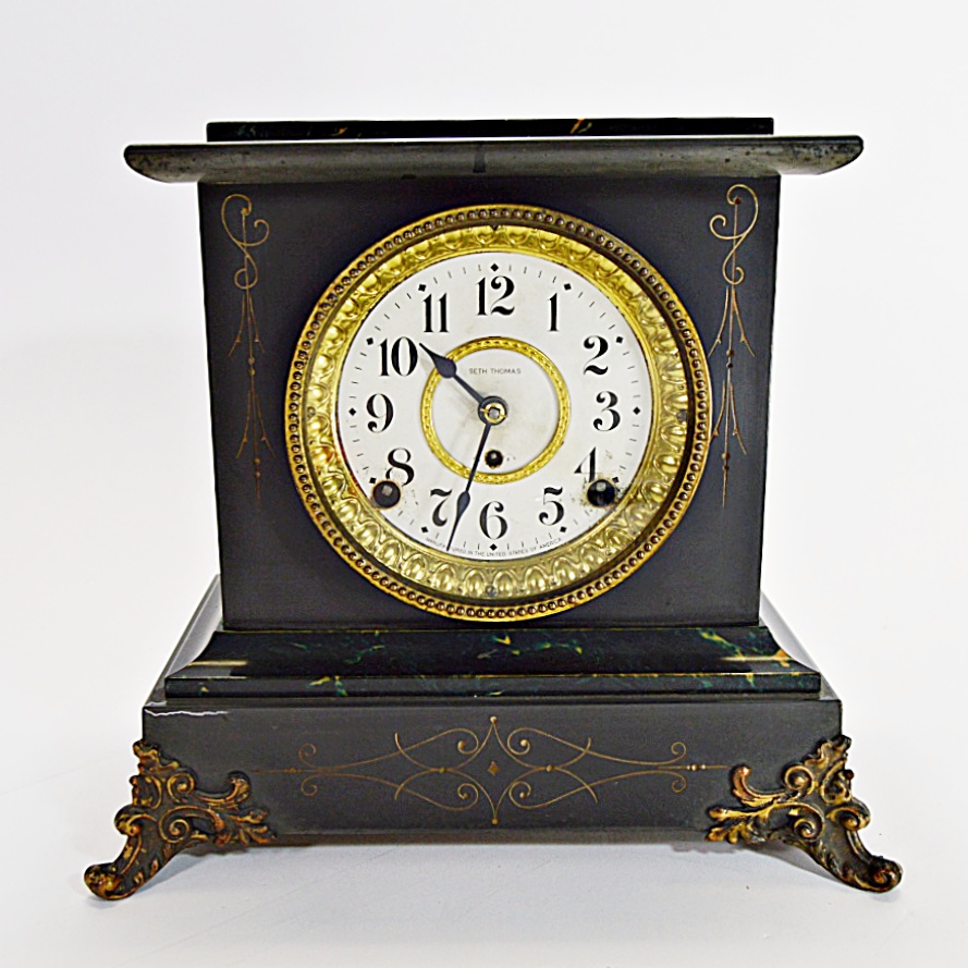 1880s Seth Thomas "Adamantine" Mantle Clock