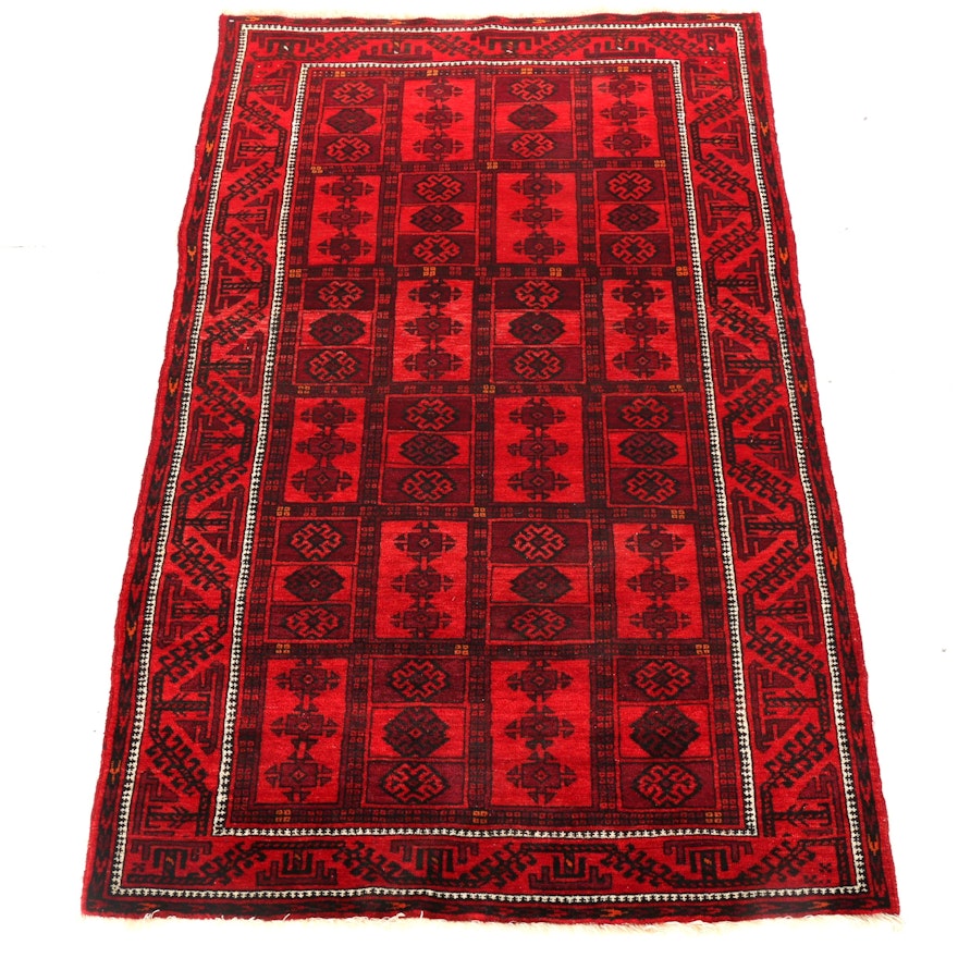 Hand-Knotted Caucasian Area Rug