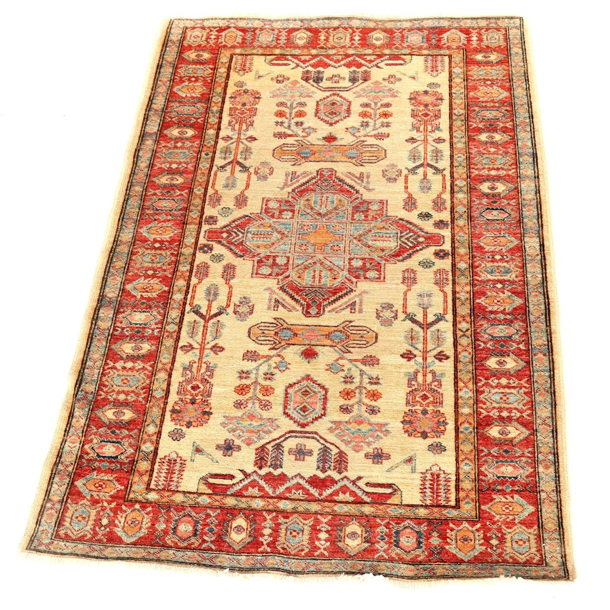 Hand-Knotted Persian Inspired Accent Rug