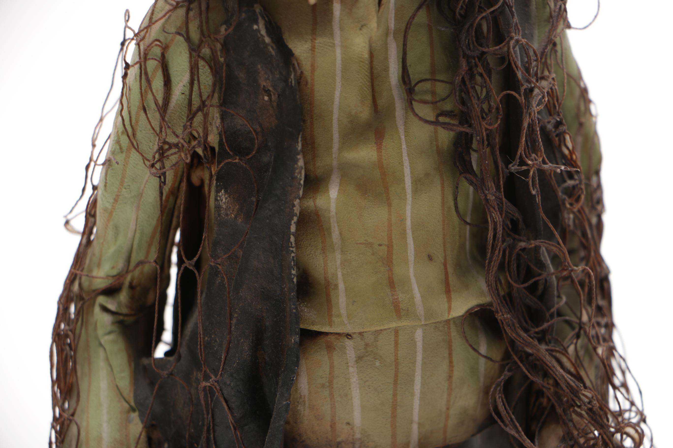 Handmade Terracotta Fisherman Figurine by Angela Tripi