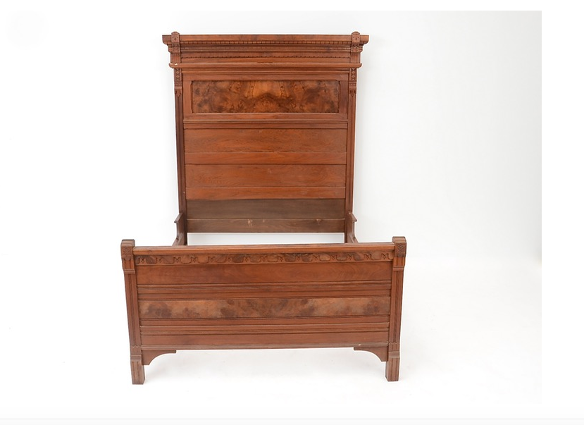 Antique Eastlake Double Bed Frame