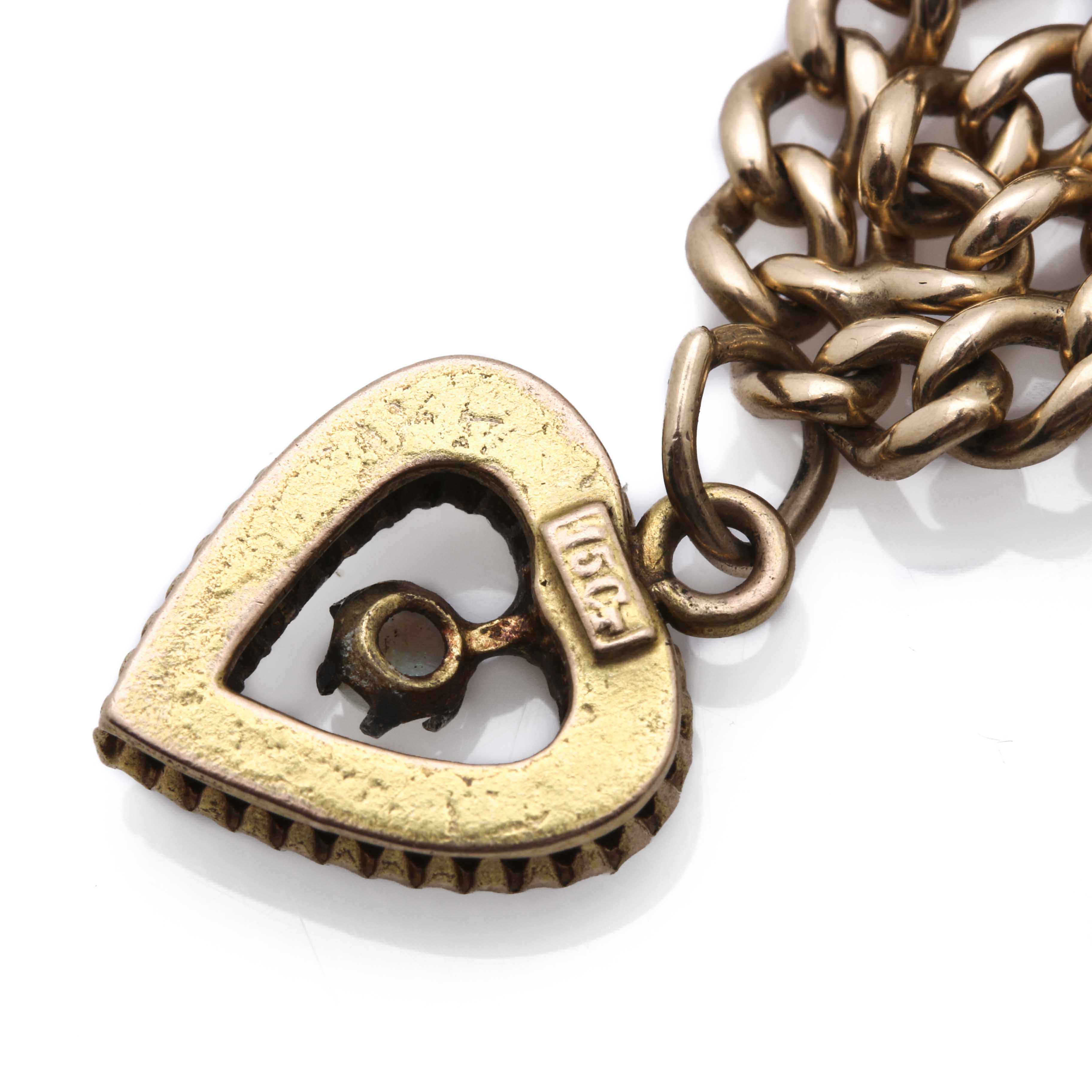 Yellow Gold Charm Bracelet Featuring Edwardian and Victorian Charms