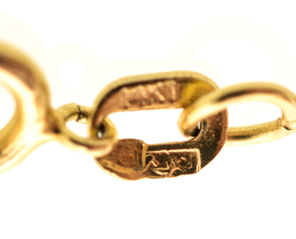 14K Yellow Gold Necklace With 1981 Krugerrand Coin Pendant