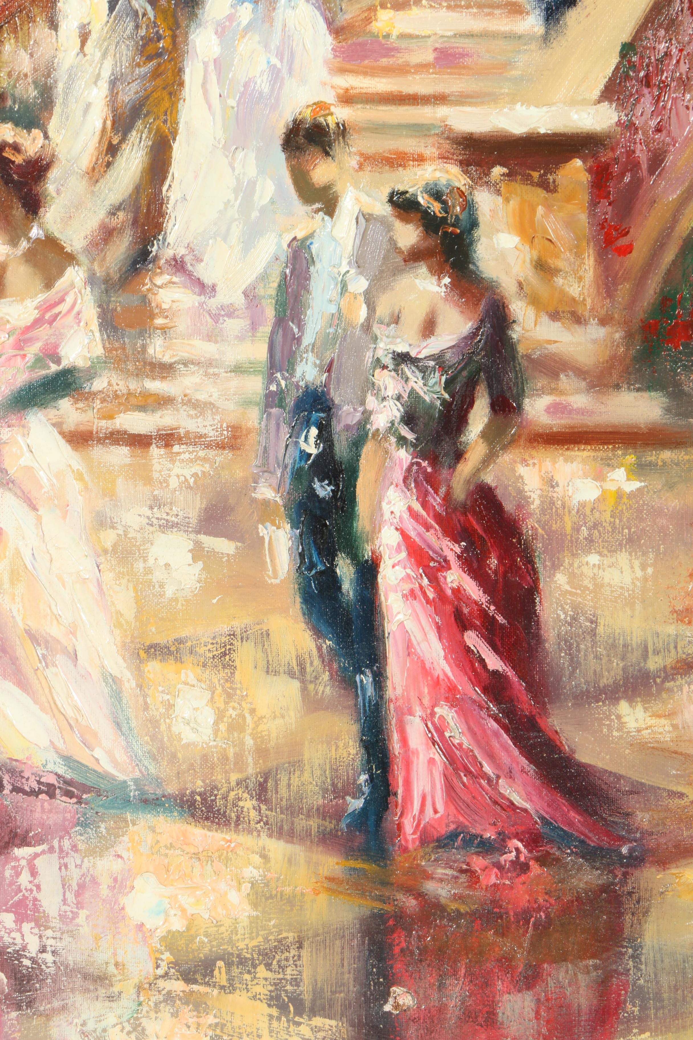 Christian Jereczek Oil Painting on Canvas "Stairway"