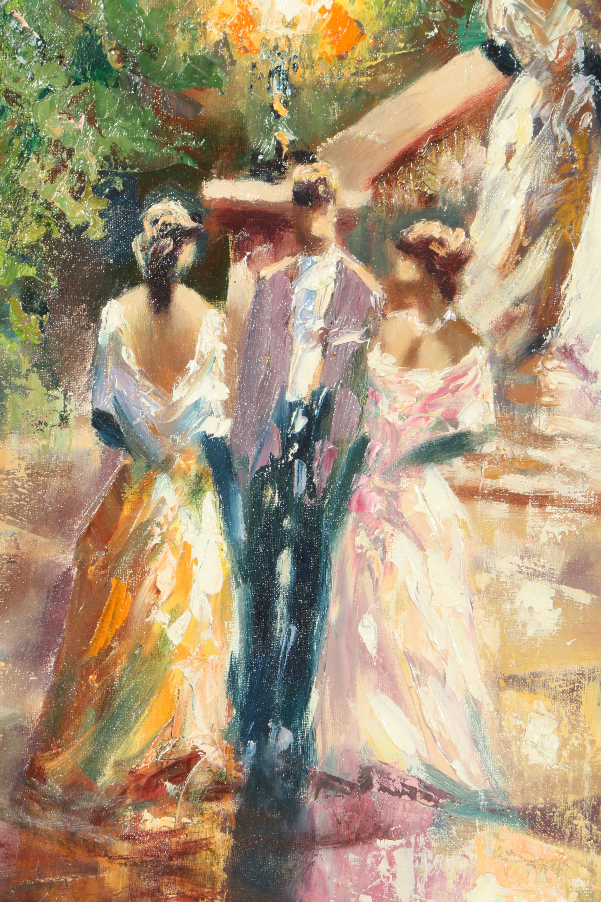 Christian Jereczek Oil Painting on Canvas "Stairway"