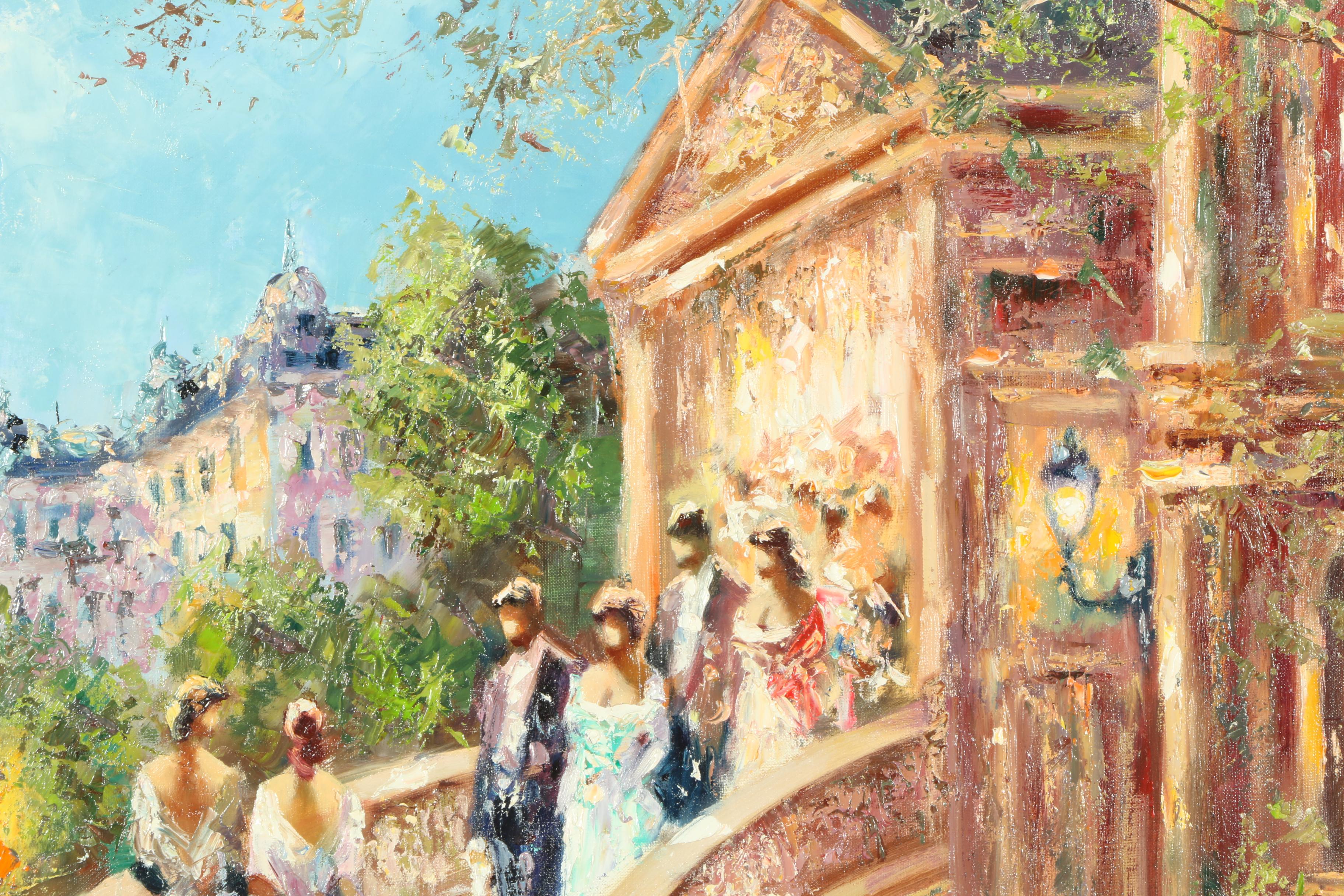 Christian Jereczek Oil Painting on Canvas "Stairway"