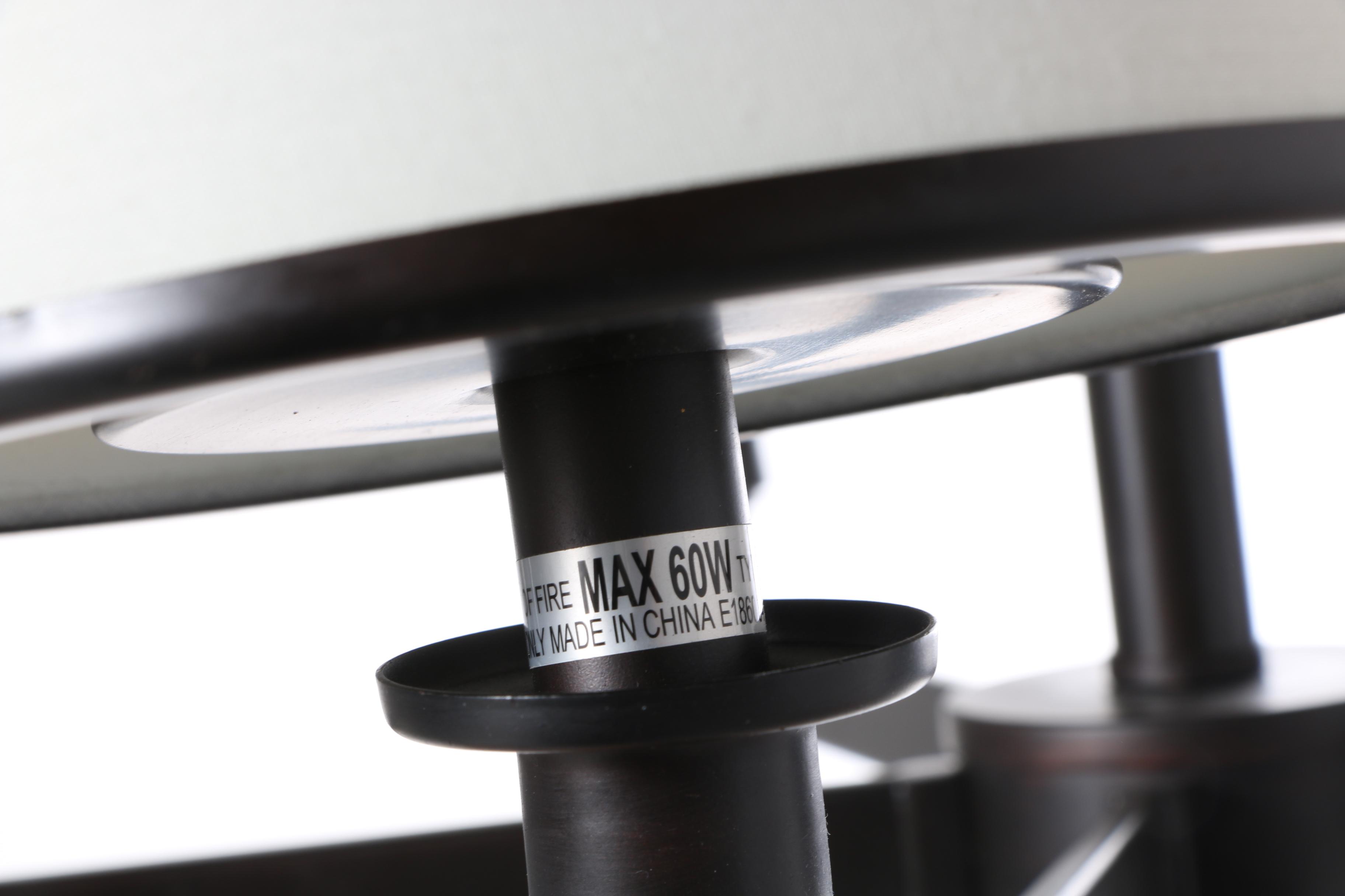 Black and White Uplight Chandelier