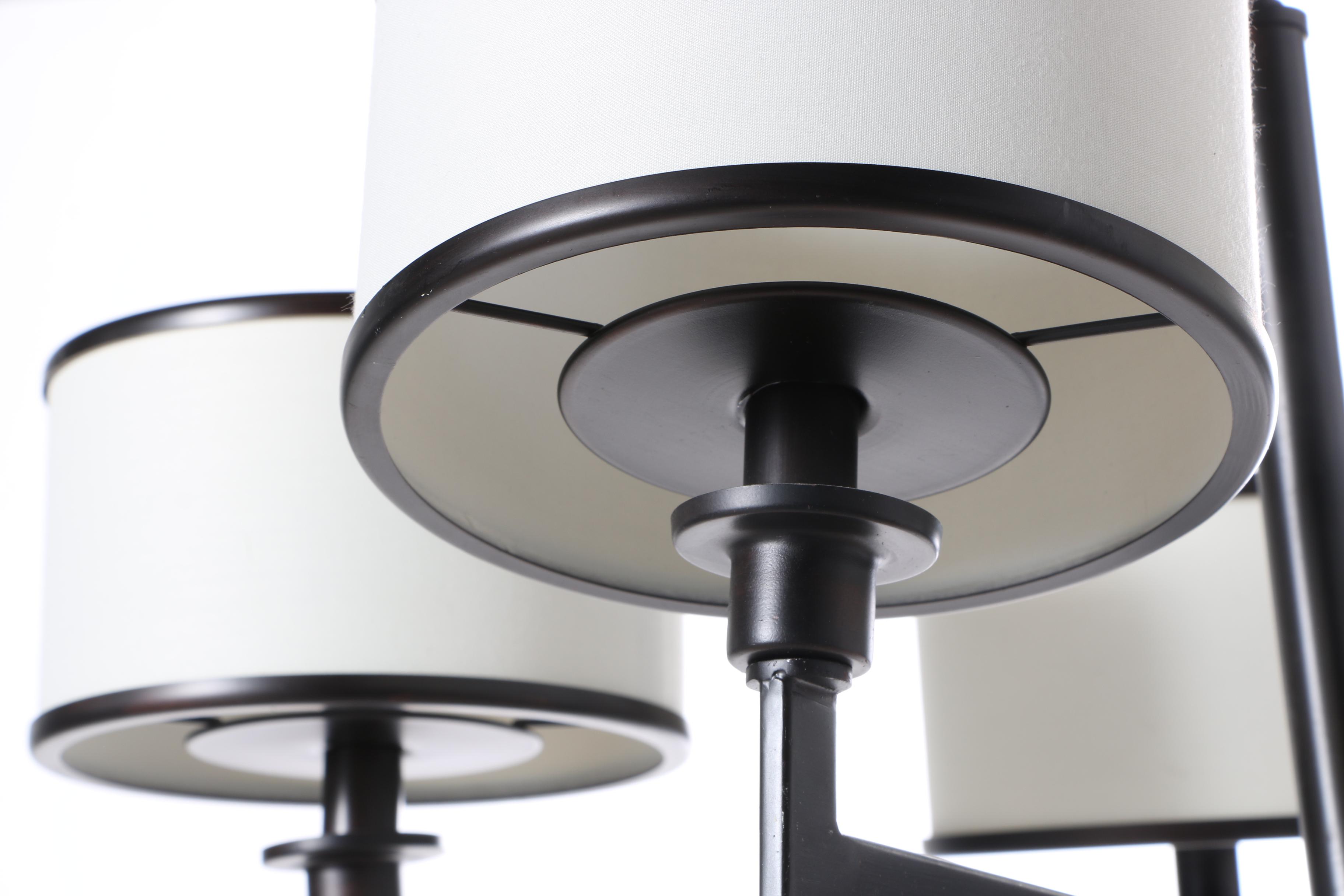 Black and White Uplight Chandelier