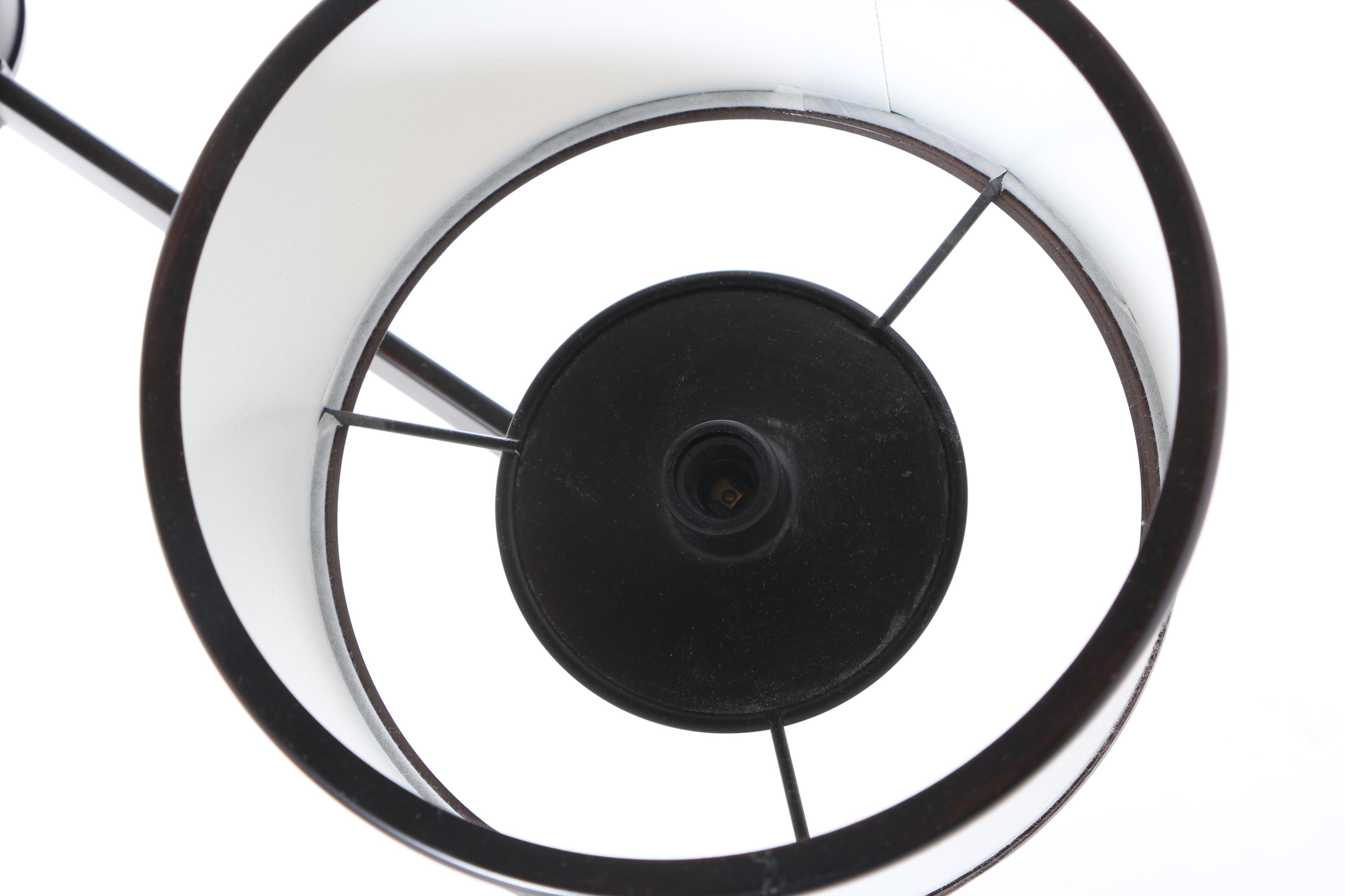 Black and White Uplight Chandelier