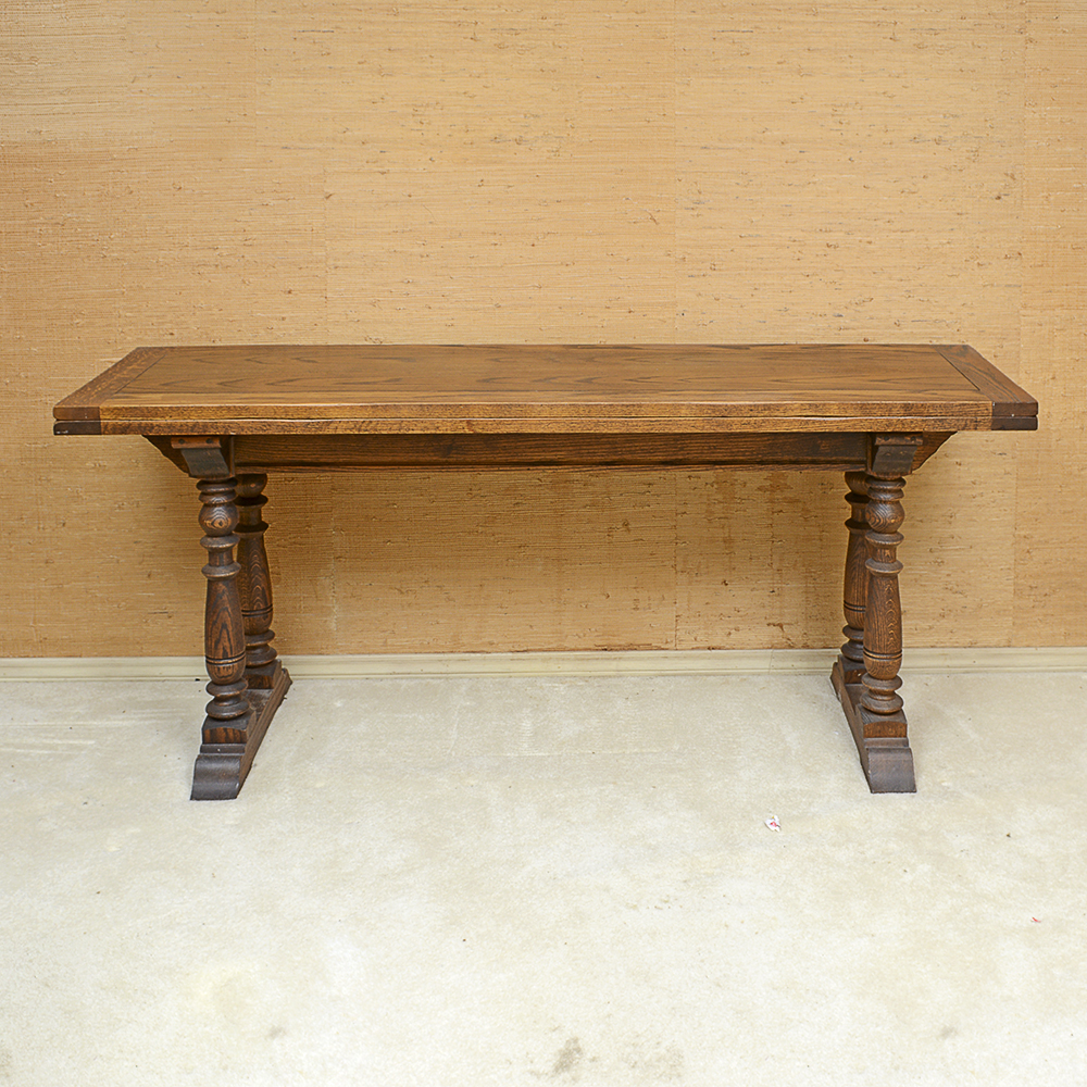 Vintage Oak Console or Dining Table