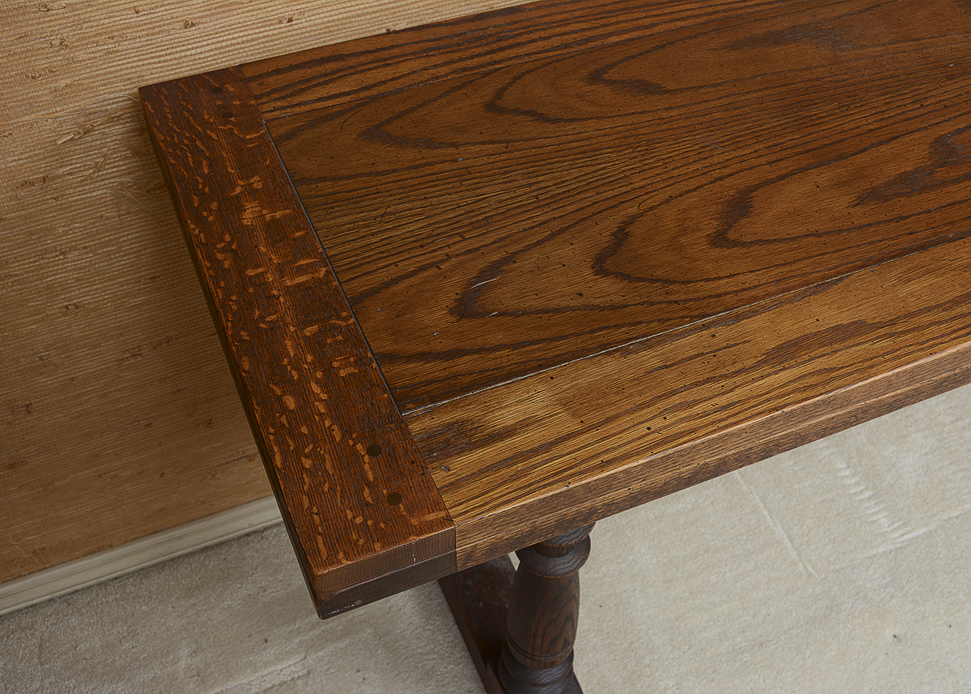 Vintage Oak Console or Dining Table