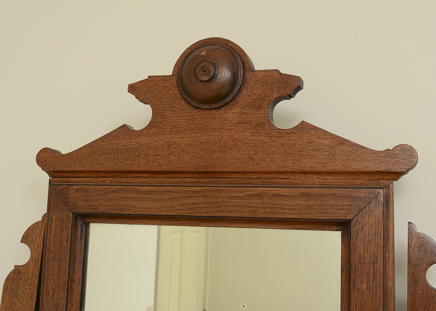 Antique Victorian Walnut Dresser With Mirror