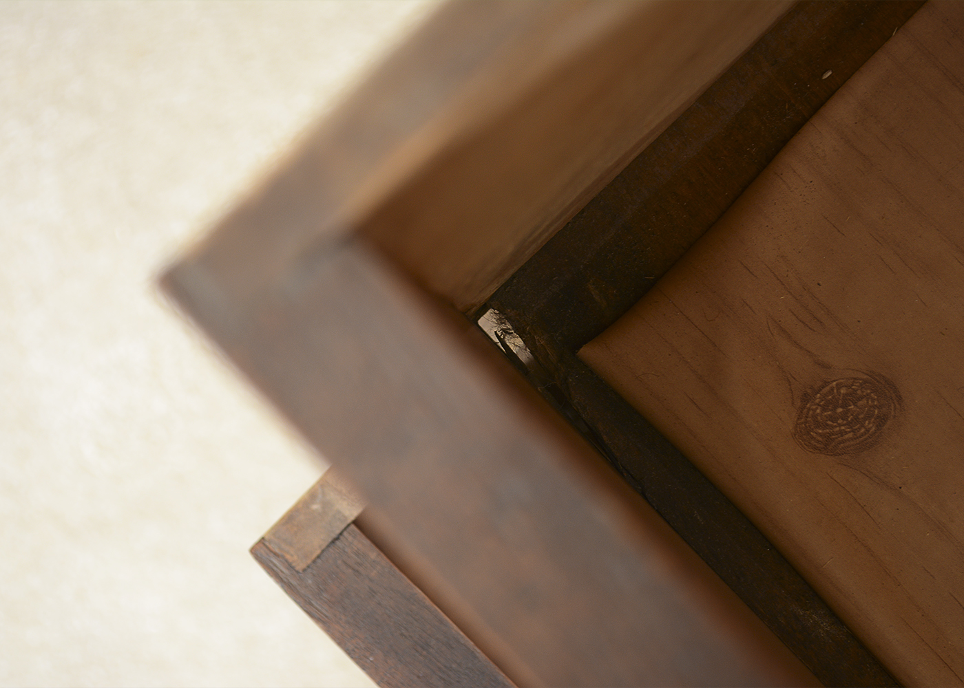 Antique Victorian Walnut Dresser With Mirror