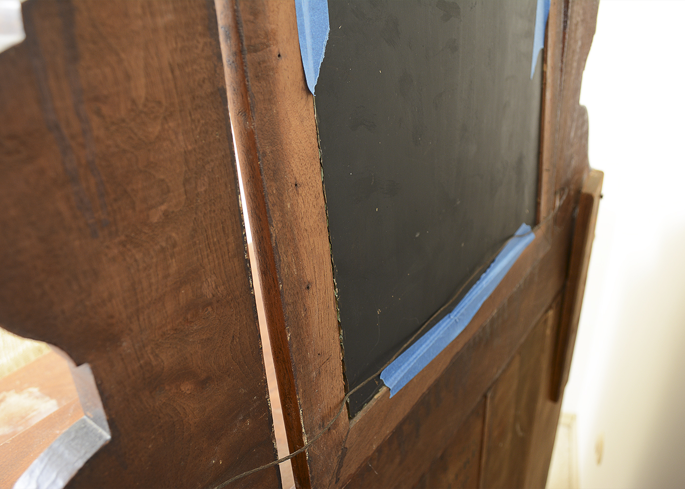 Antique Victorian Walnut Dresser With Mirror