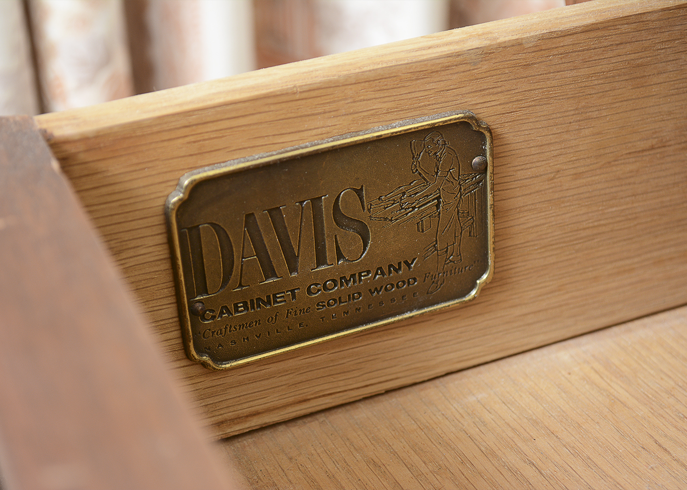 Davis Cabinet Company King-Size Bed and Nightstands