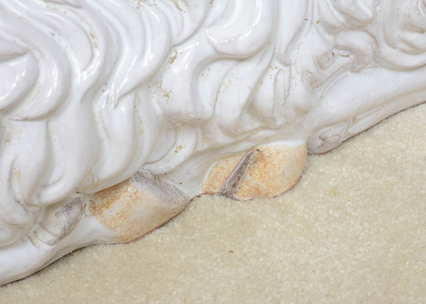 Substantial Italian Llama Ceramic Sculpture