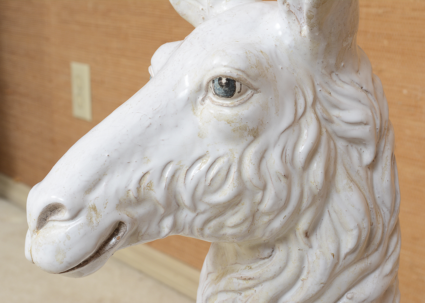 Substantial Italian Llama Ceramic Sculpture