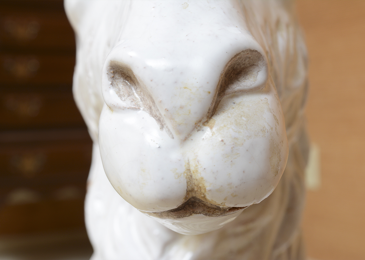 Substantial Italian Llama Ceramic Sculpture