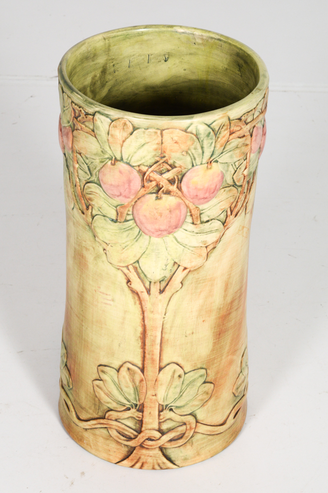 Weller Pottery "Baldin Apple" Umbrella Stand