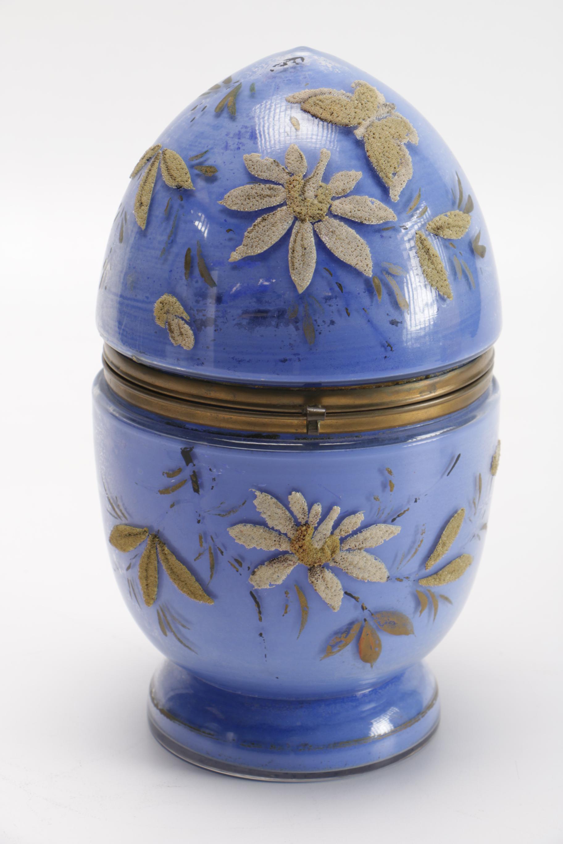 Vintage Egg-Shaped Glass Liquor Decanter Sets