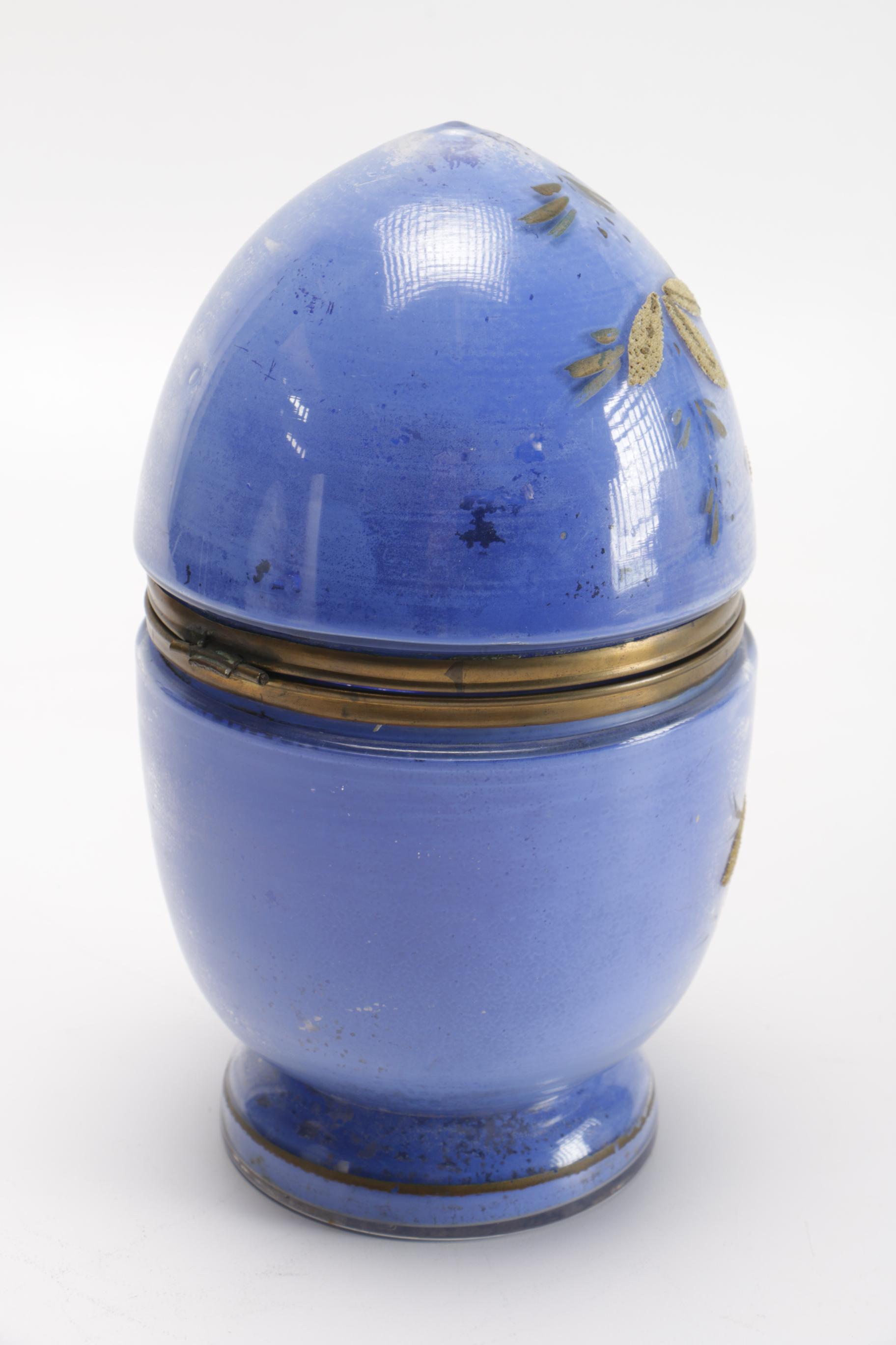 Vintage Egg-Shaped Glass Liquor Decanter Sets