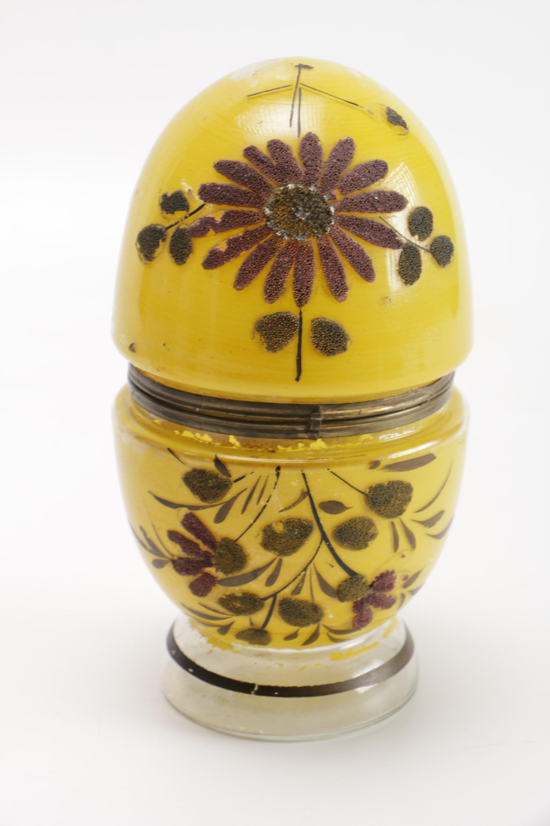 Vintage Egg-Shaped Glass Liquor Decanter Sets