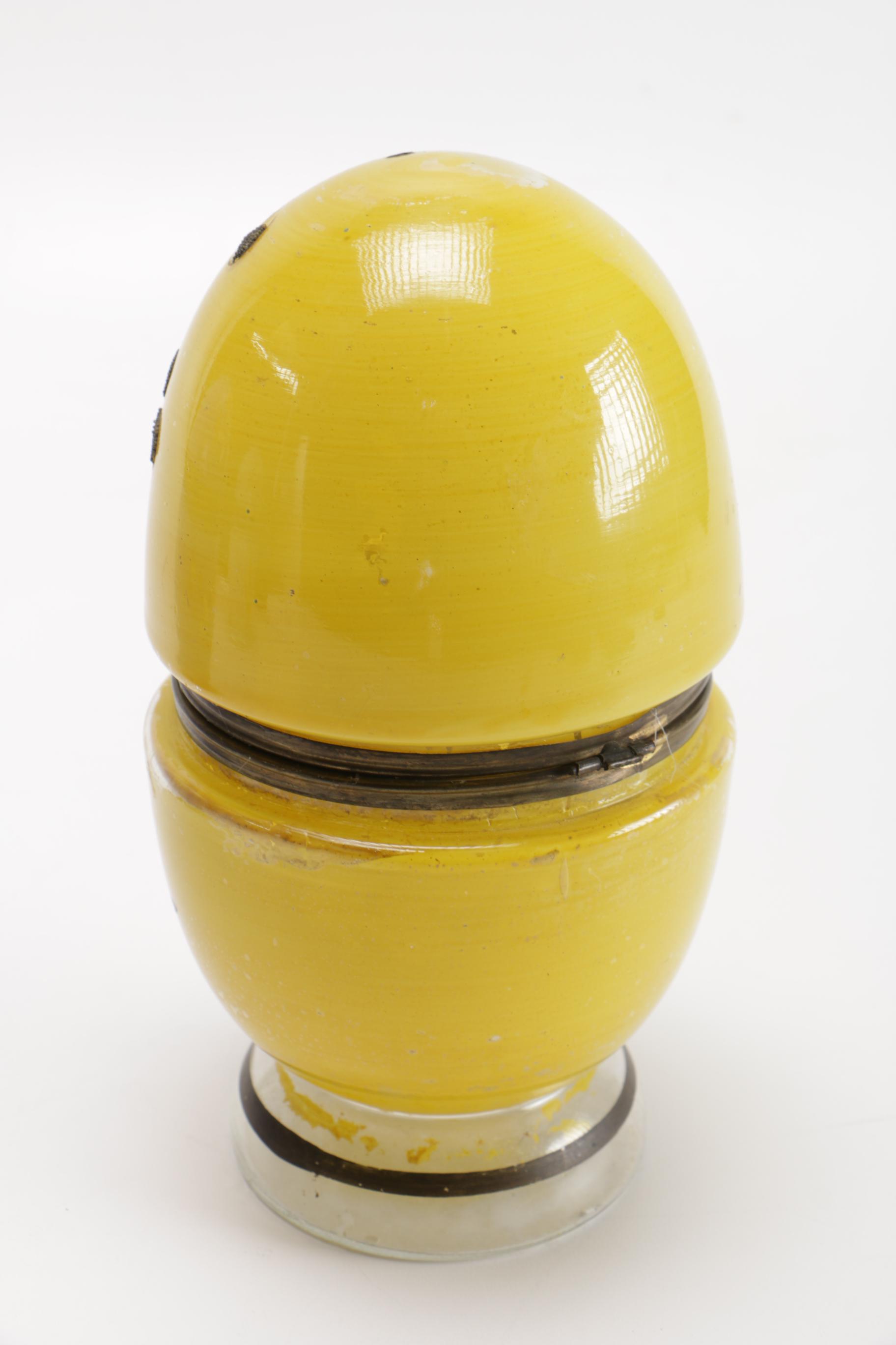 Vintage Egg-Shaped Glass Liquor Decanter Sets