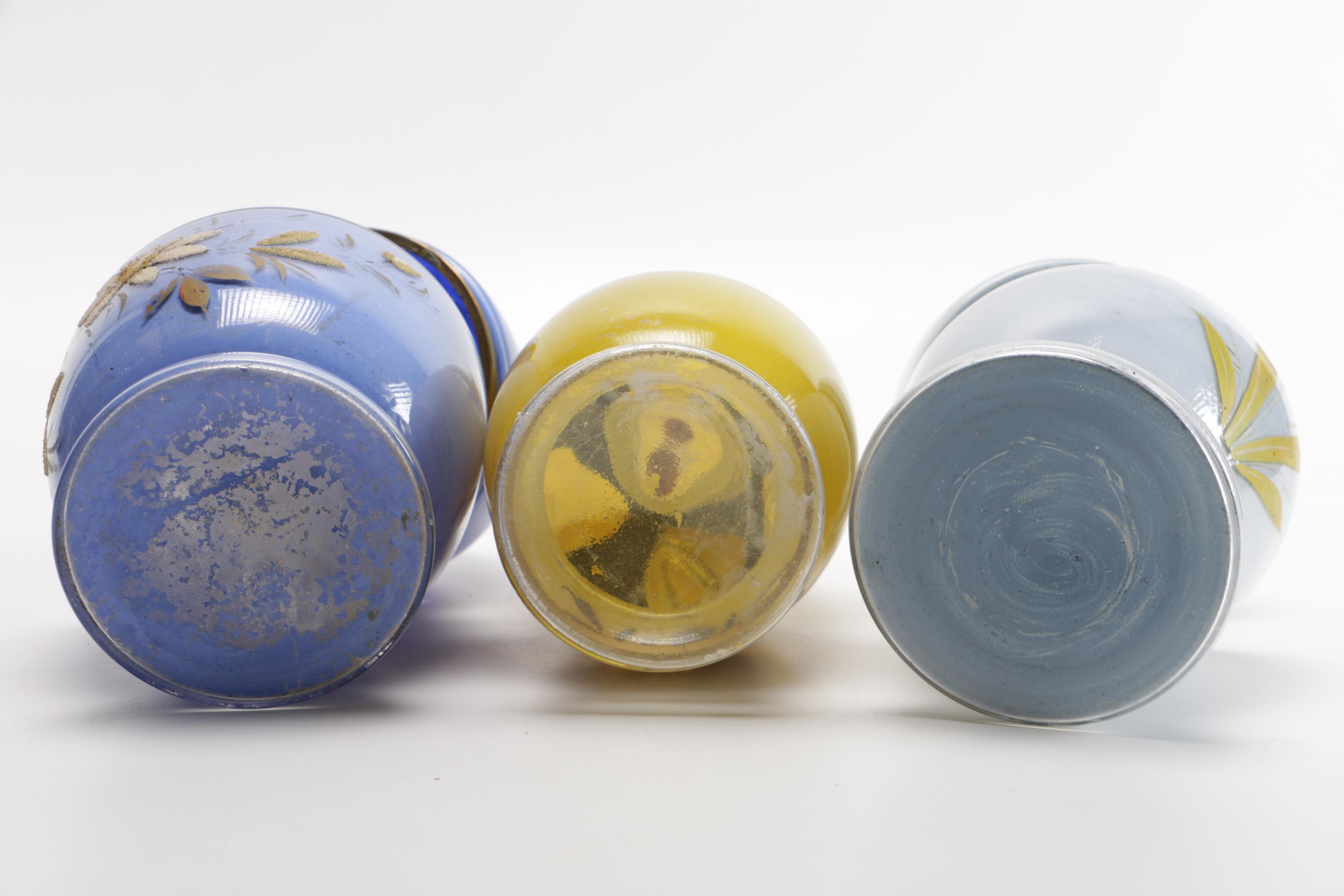 Vintage Egg-Shaped Glass Liquor Decanter Sets