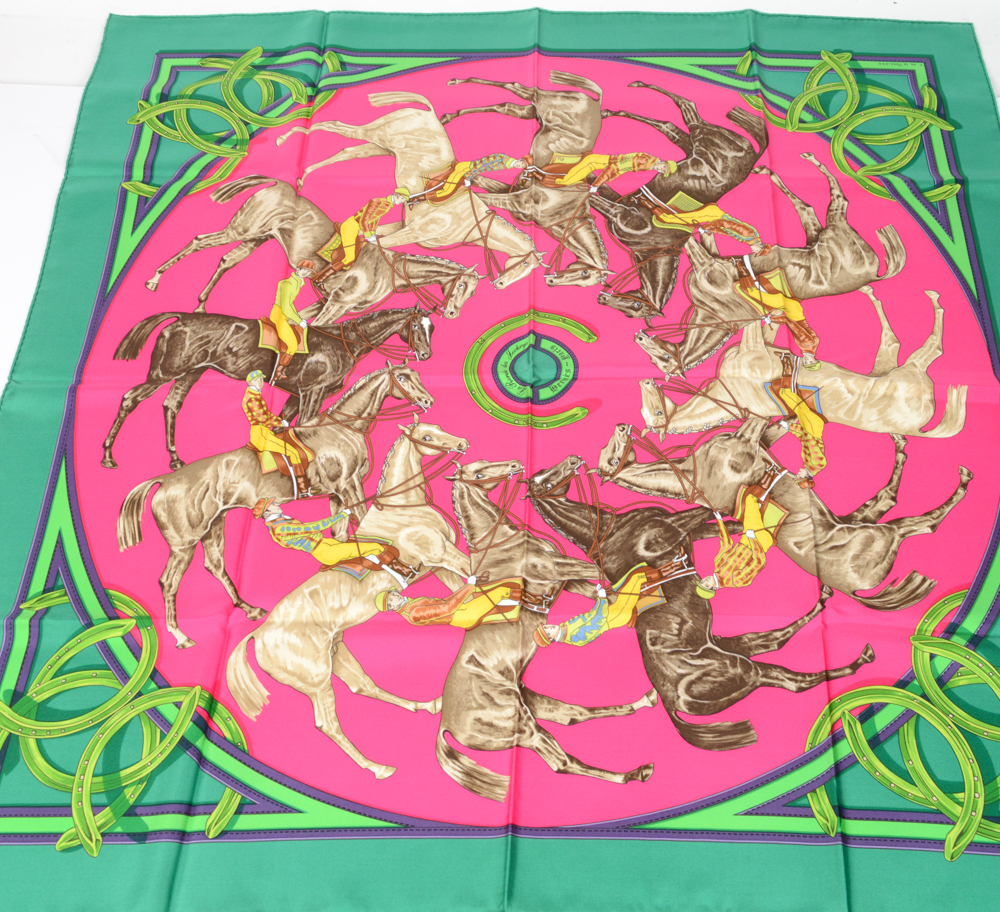 Hermès "La Ronde des Jockeys" Silk Scarf