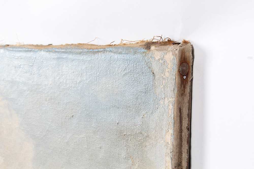 H. Schoissengeier Oil Painting on Canvas of a Seaside Village