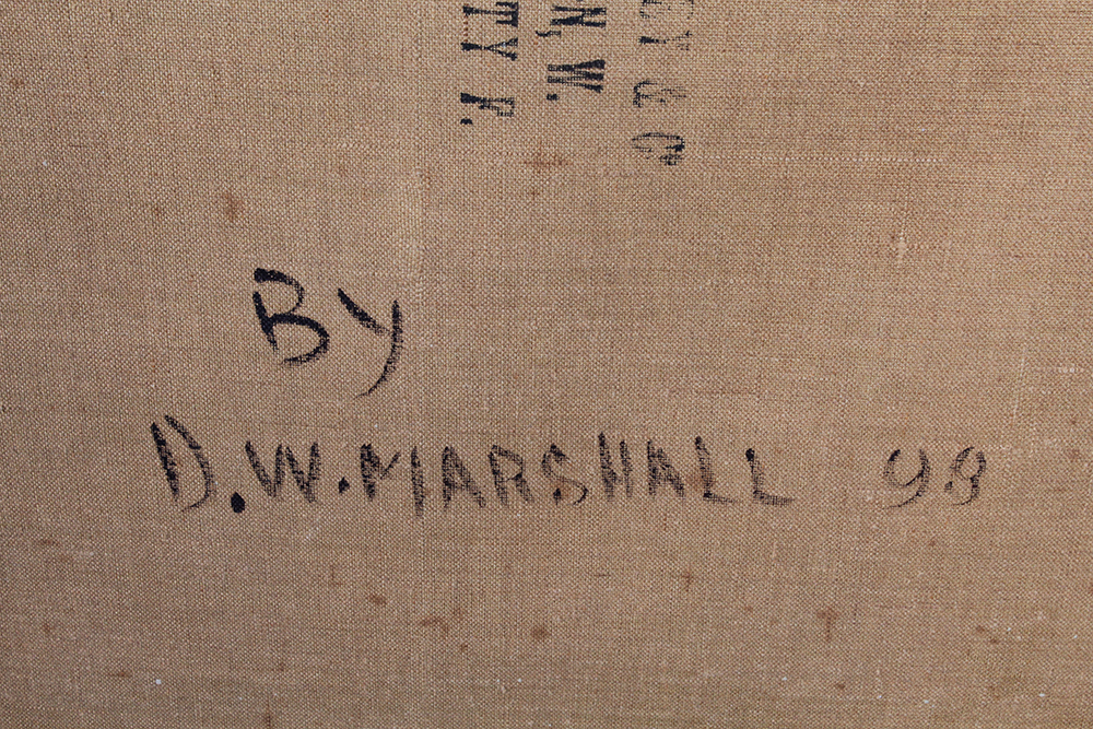 D.W. Marshall Oil on Canvas "Misty Morning Loch Rannoch"