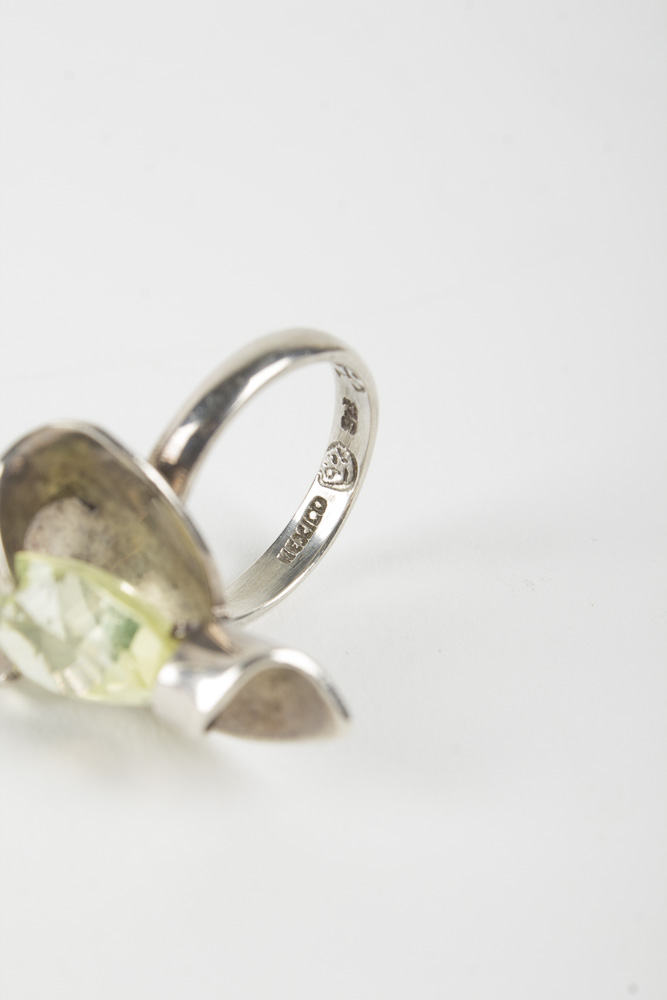 Collection of Sterling Jewelry Including Amber, Turquoise, and Lapis