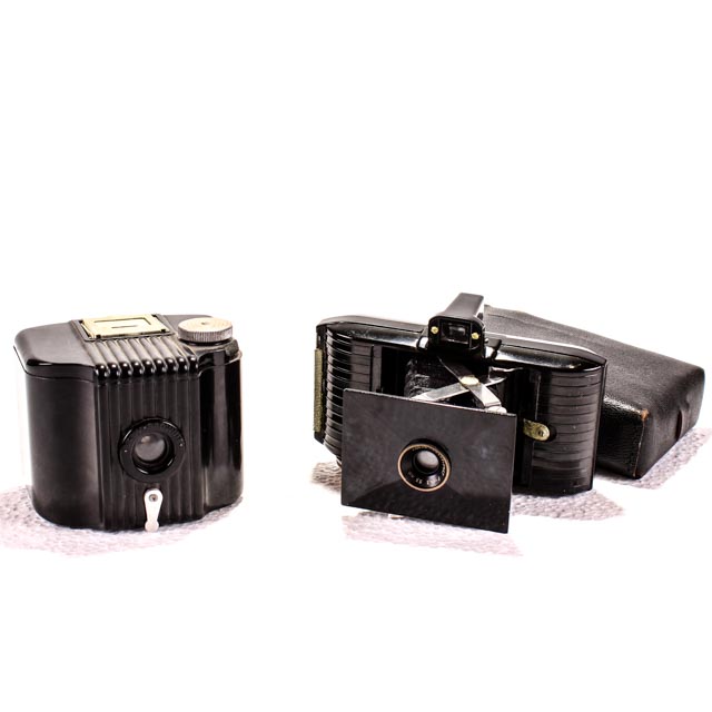 Vintage Kodak Anastigmat and Baby Brownie Cameras