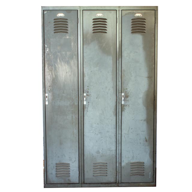 Vintage Interior Steel School Lockers