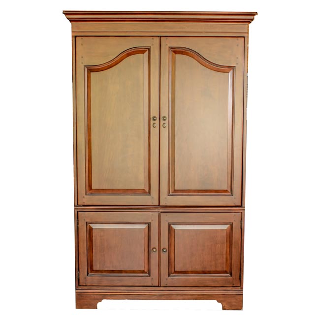 Heckman Large Cherry Finish Armoire