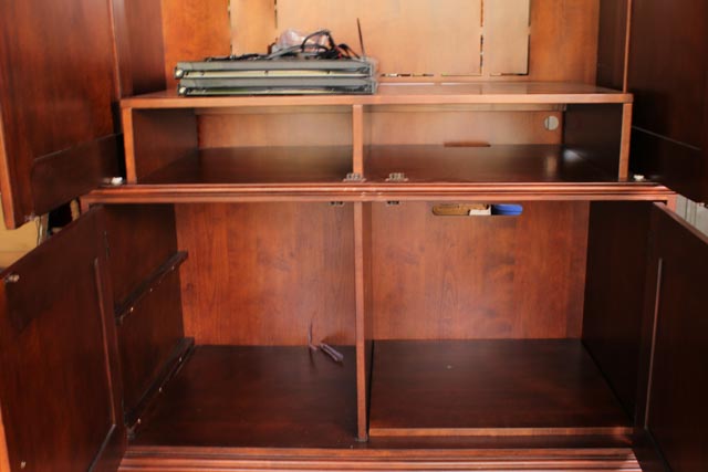 Heckman Large Cherry Finish Armoire