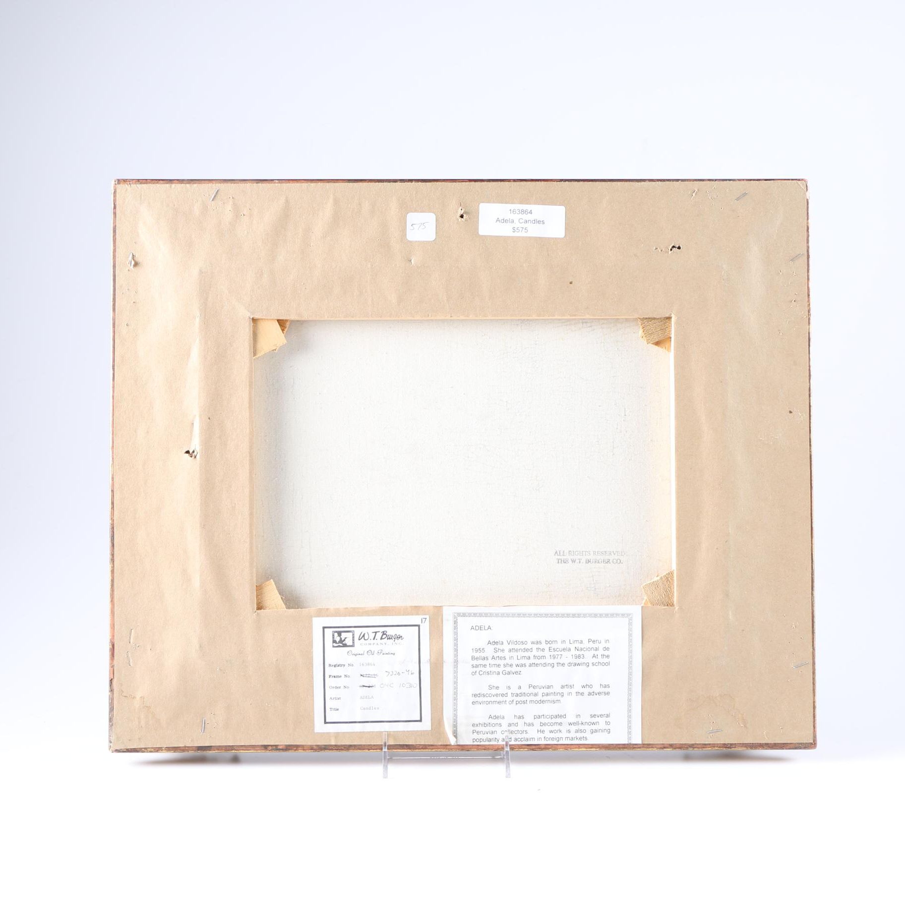 Adela Vidoso Oil Painting on Canvas "Candles"