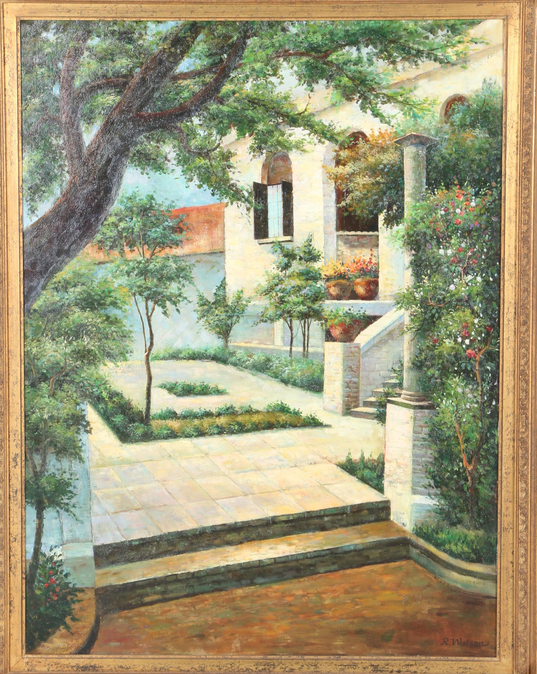 R. Watson Oil Painting on Canvas "Sarolla Museum"