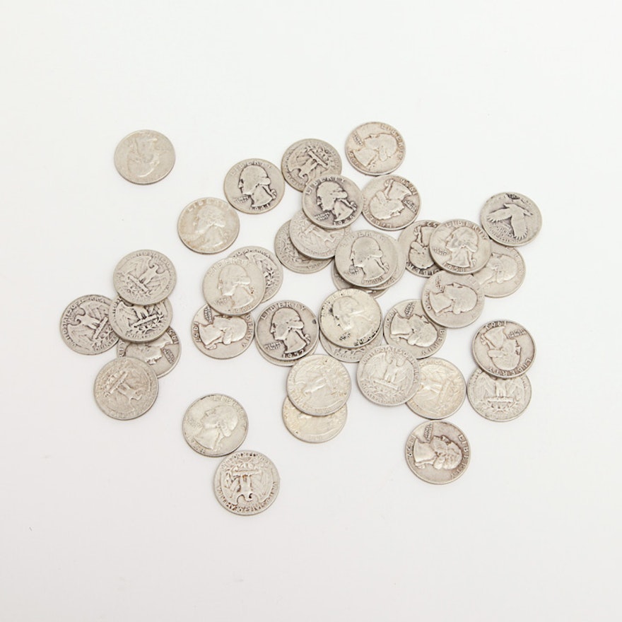 Collections of 1945-60 Washington Silver Quarters