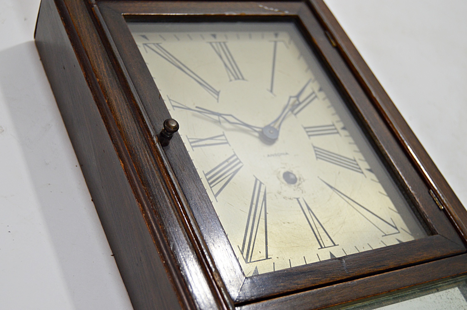 Art Deco Ansonia Waltham Wall Mirror Clock