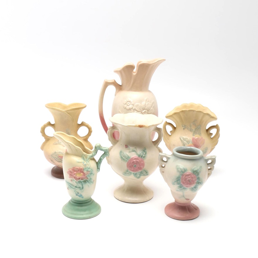 Vases and Pitchers Featuring Hull Pottery