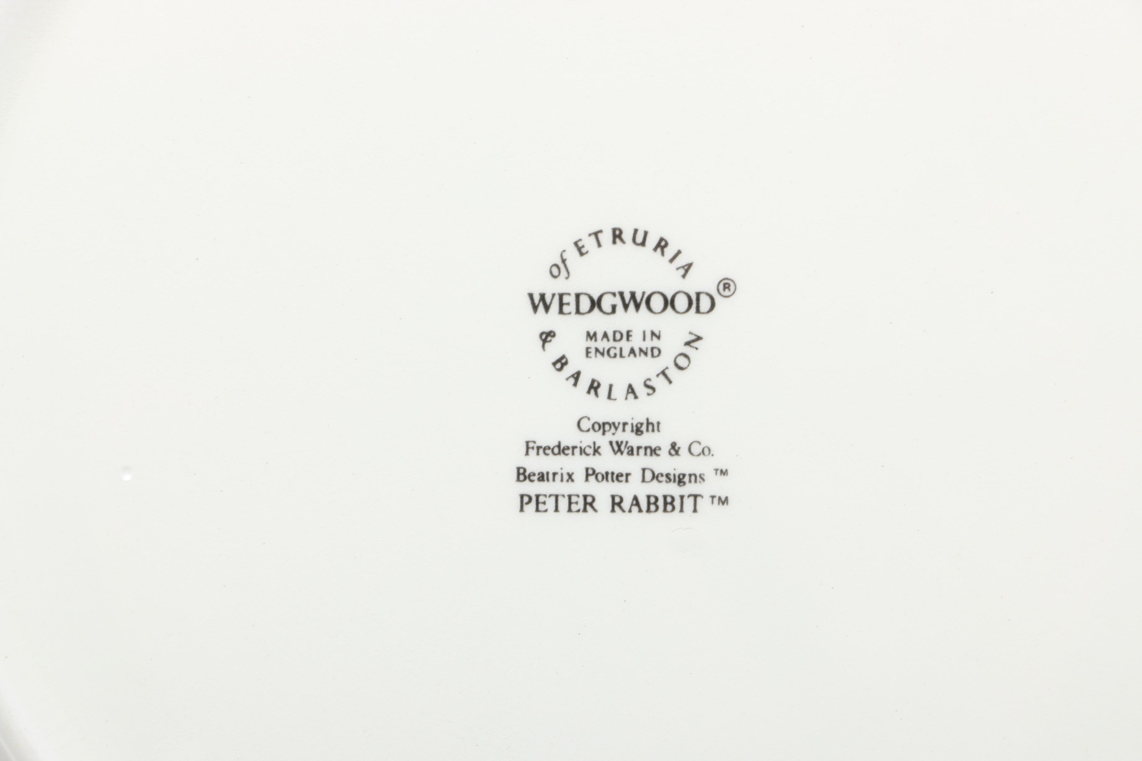 Wedgwood "Peter Rabbit" Children's Tableware