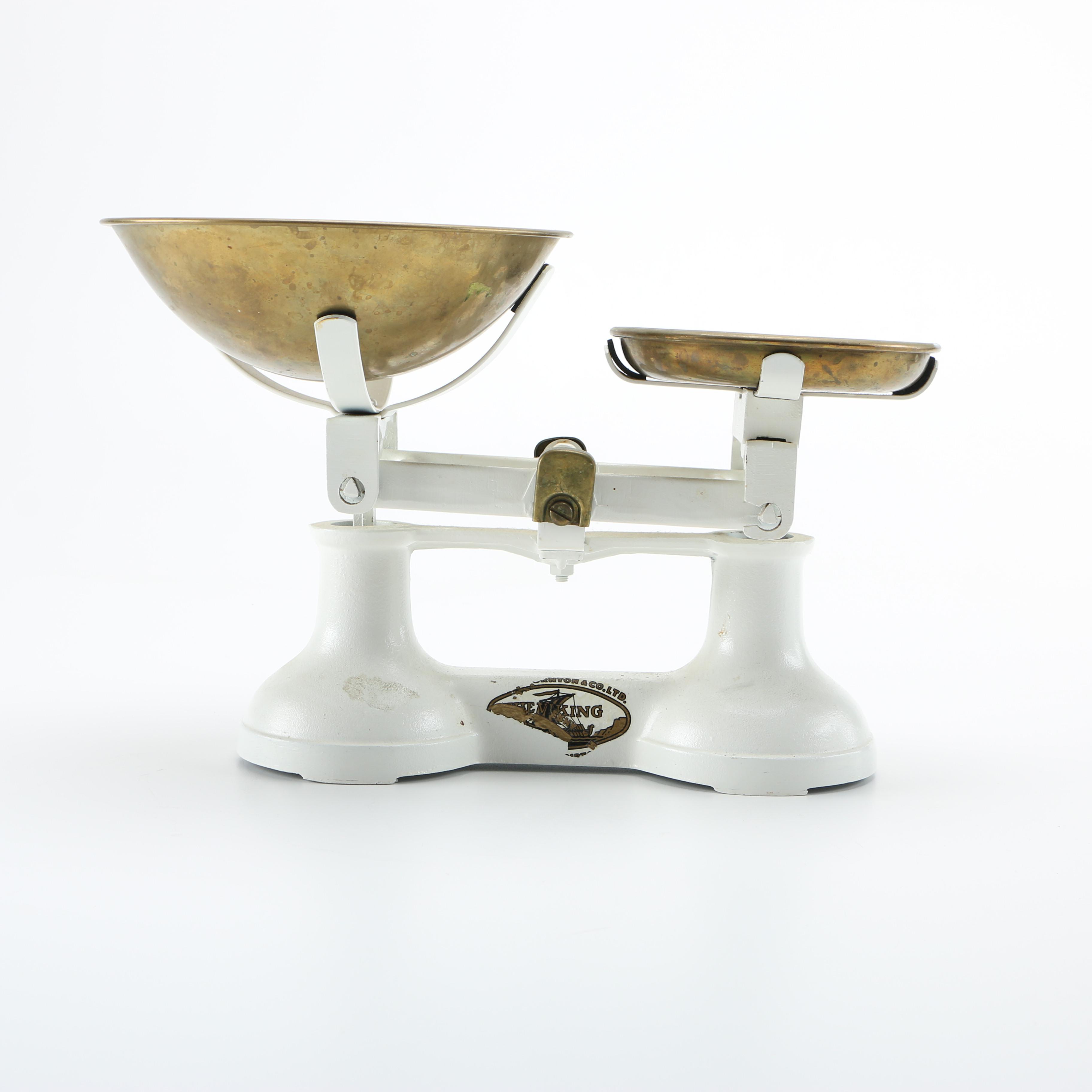 Vintage F.J. Thornton Wolverhampton Scale With Weights