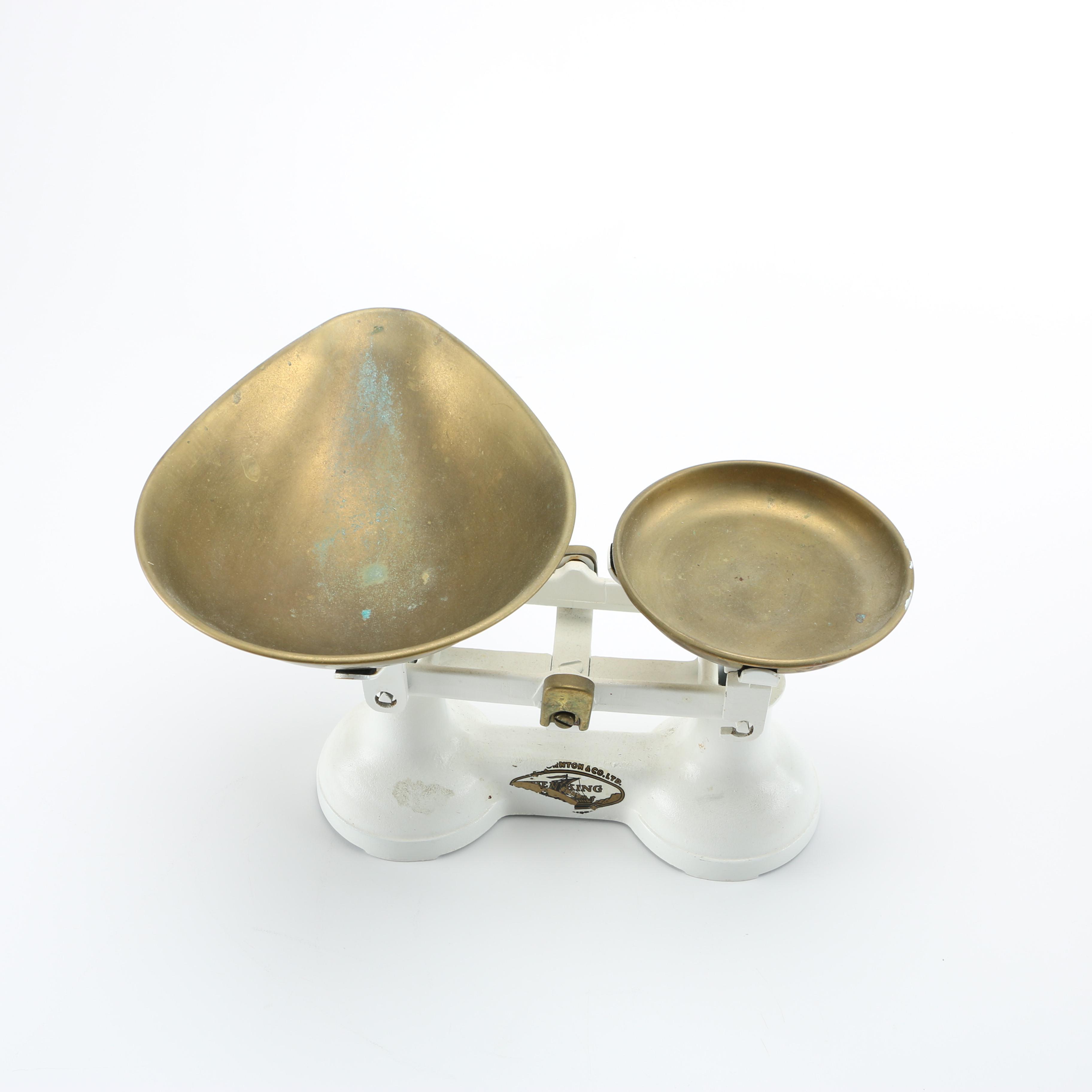 Vintage F.J. Thornton Wolverhampton Scale With Weights