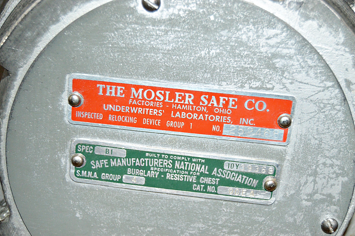 Mosler Combination Safe