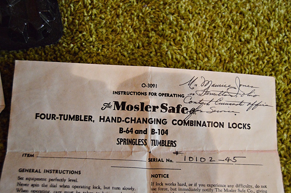 Mosler Combination Safe