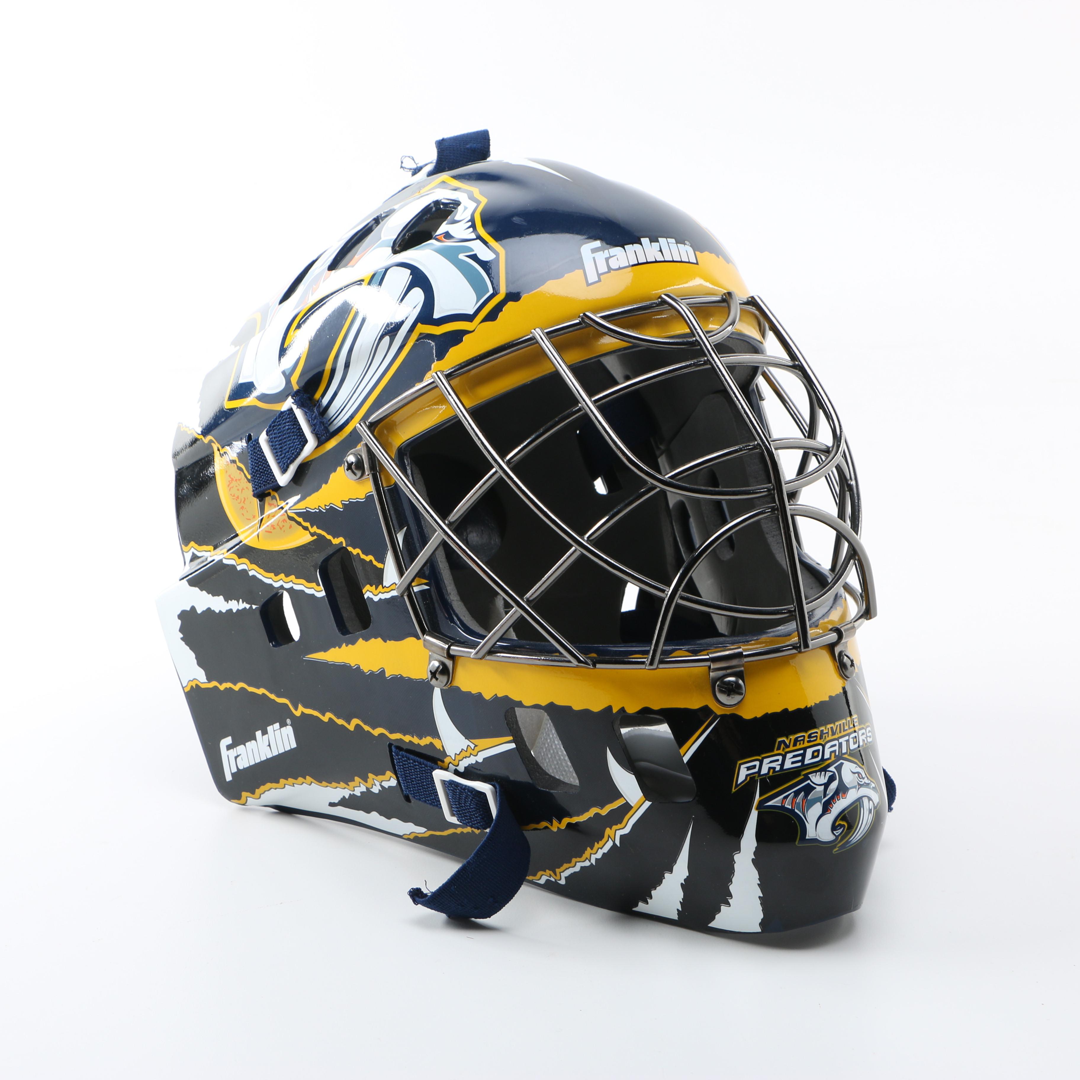 Nashville Predators Jersey and Goalie Helment and USA Hockey Jersey