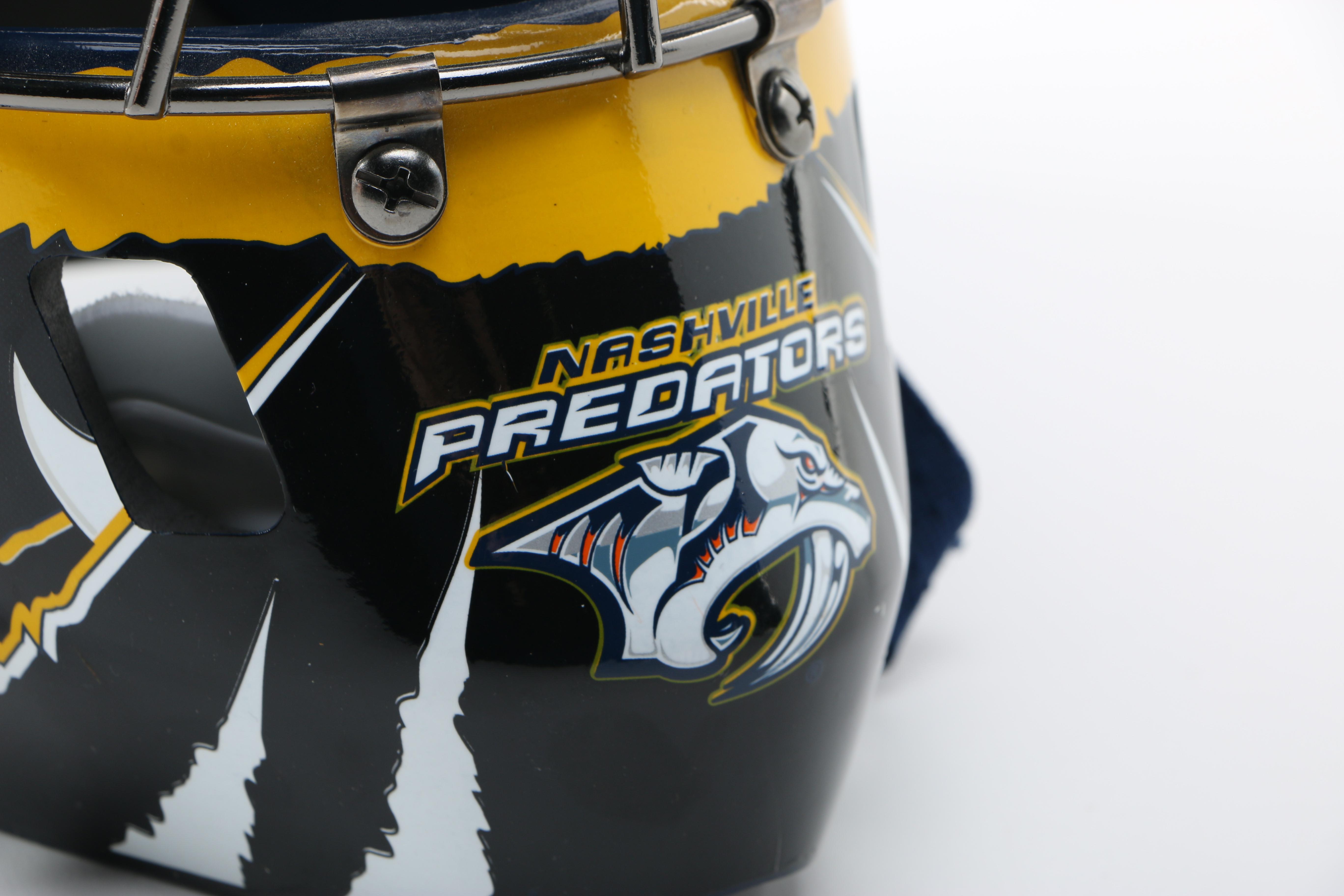 Nashville Predators Jersey and Goalie Helment and USA Hockey Jersey