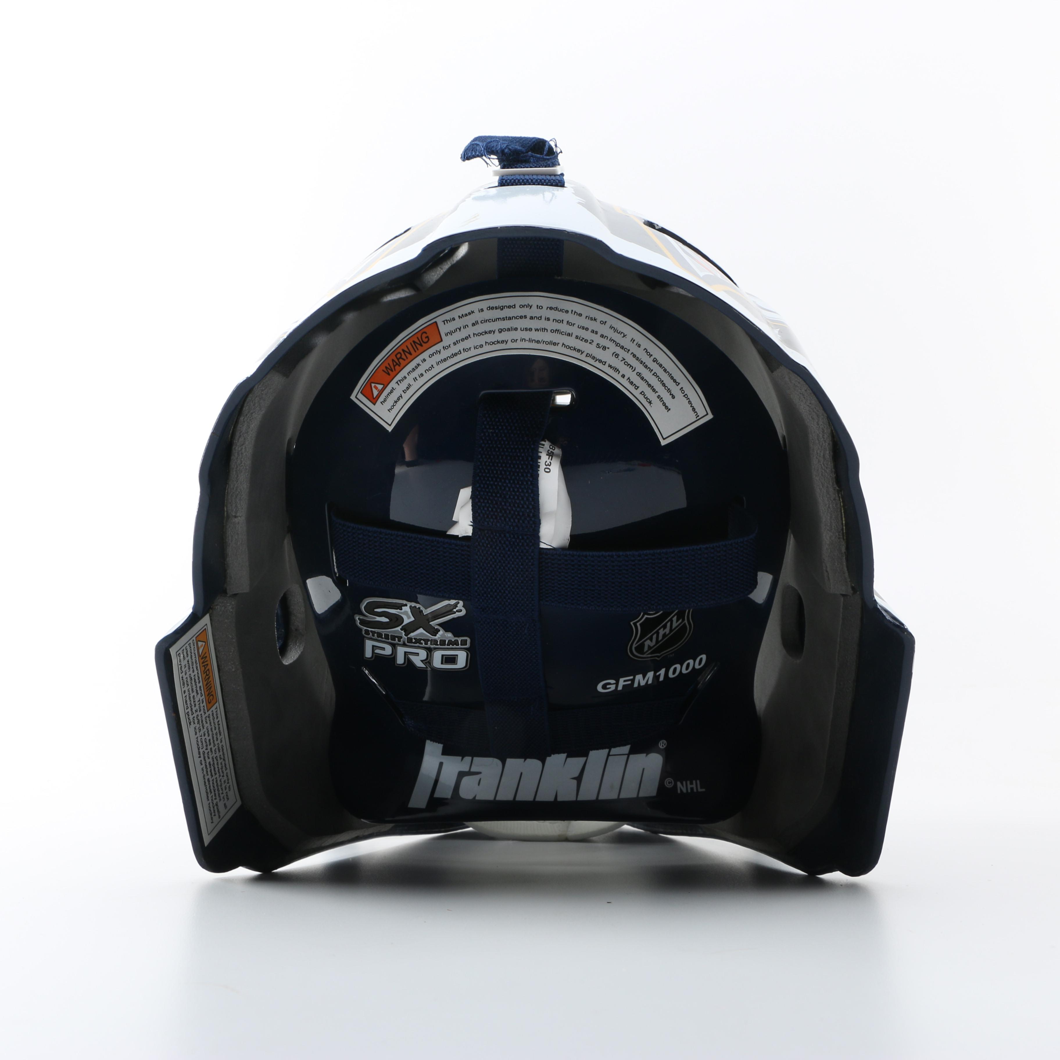 Nashville Predators Jersey and Goalie Helment and USA Hockey Jersey